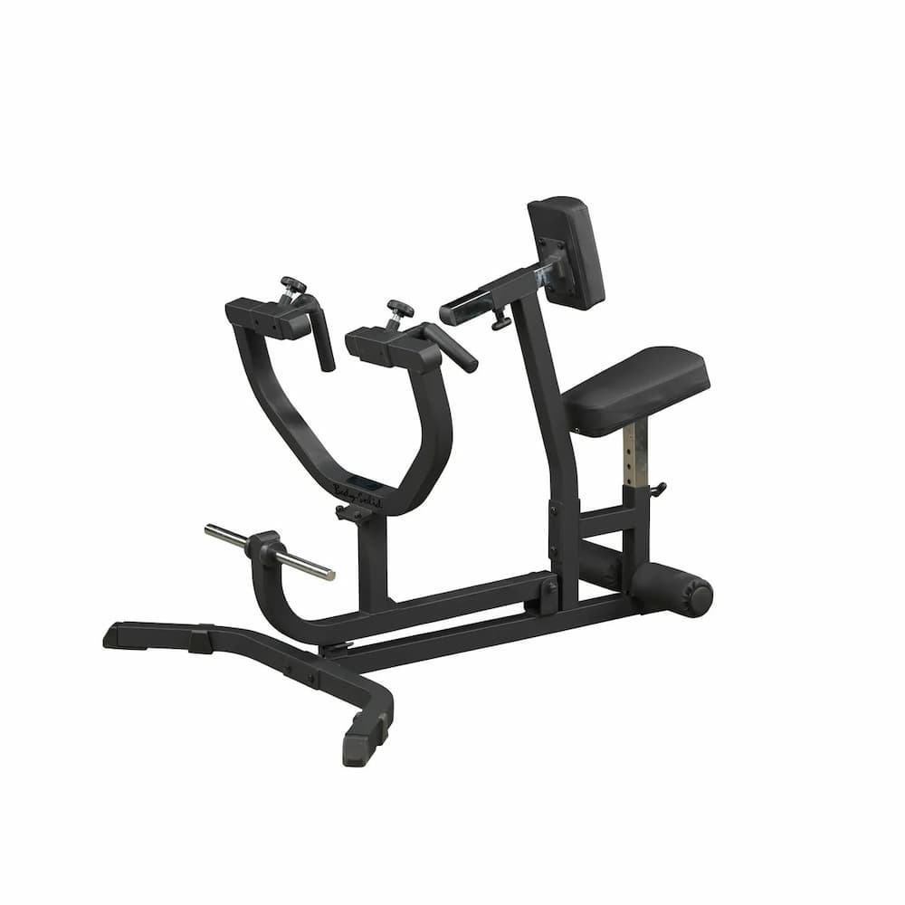 Seated row machine