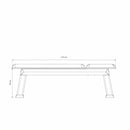 WeightBench Merisier Cuir Noir