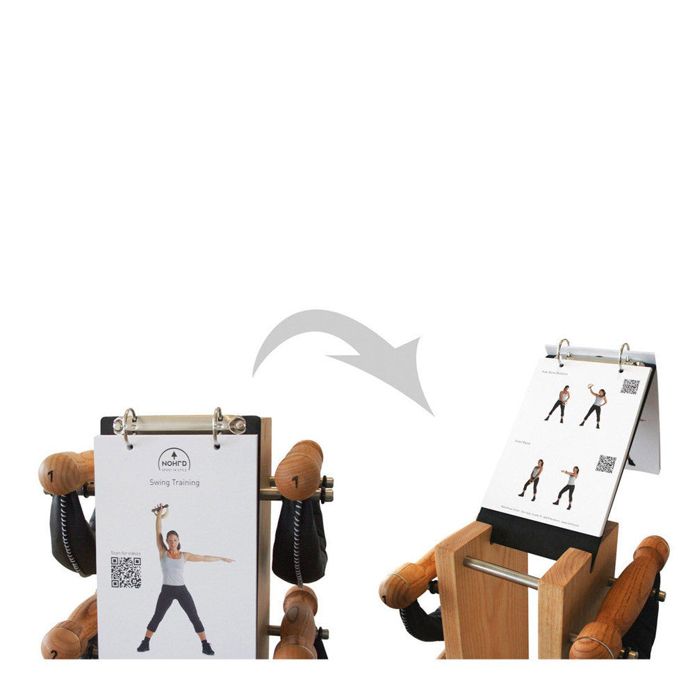 Tour Chêne avec poids cuir noir 2,4,6,8 kg