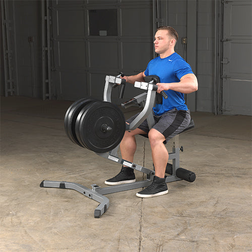 Seated row machine