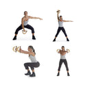 Tour noyer avec poids Set 2,4,6,8 kg Cuir Beige