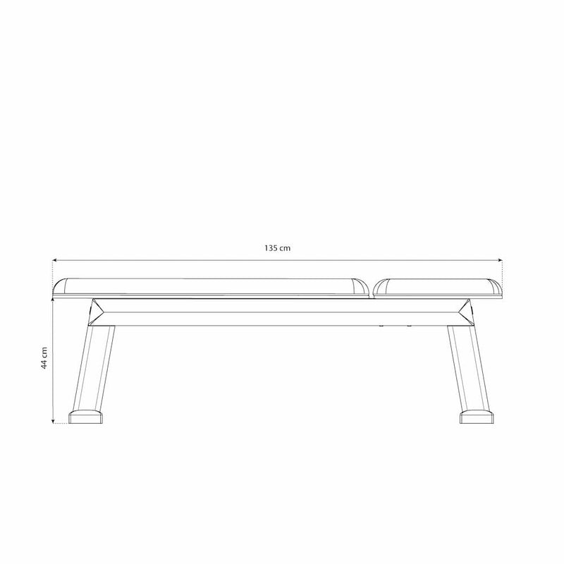 WeightBench Chêne Cuir Noir
