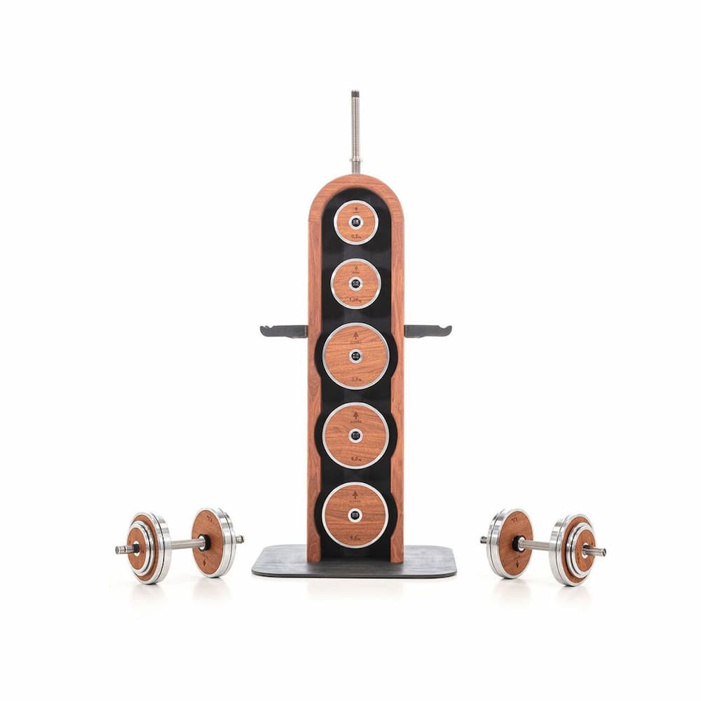 WeightPlate Tower en Merisier
