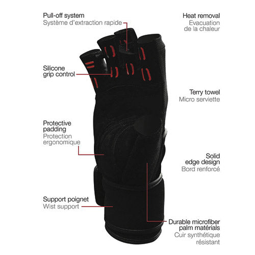 Weightlifting gloves with Wrist Support
